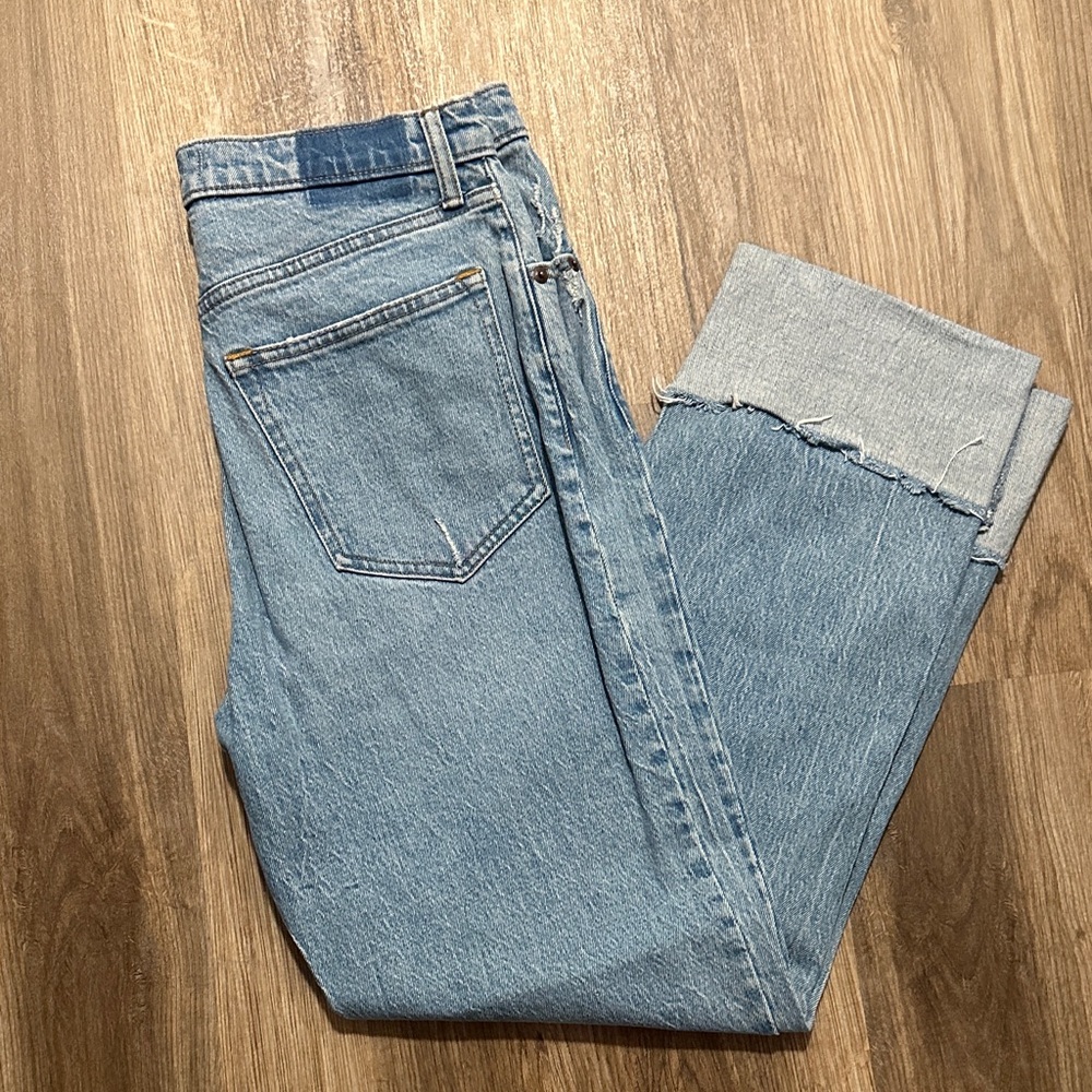 Abercrombie 90s straight ultra high rise jean